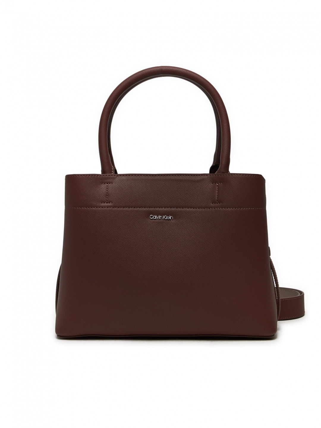 Calvin Klein Kabelka Ck Business Medium Tote Saffiano K60K612572 Hnědá